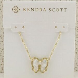 Kendra Scott Haley Bow Gold Pendant Necklace